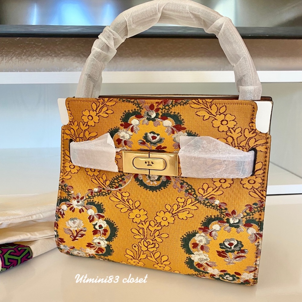 🚫SOLD🚫🌈NEW🏵Tory Burch Lee Radziwill petite double bag/satchel bag/crossbody - Picture 1 of 16